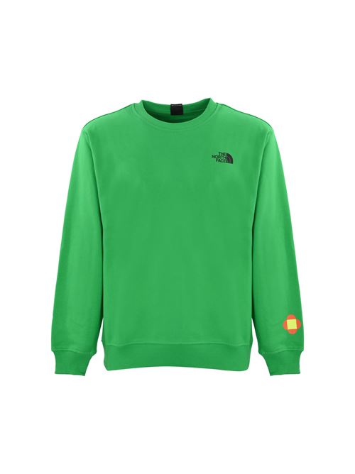 Felpa TNF X Yinka Ilori in cotone verde The North Face | NF0A89C5PO81